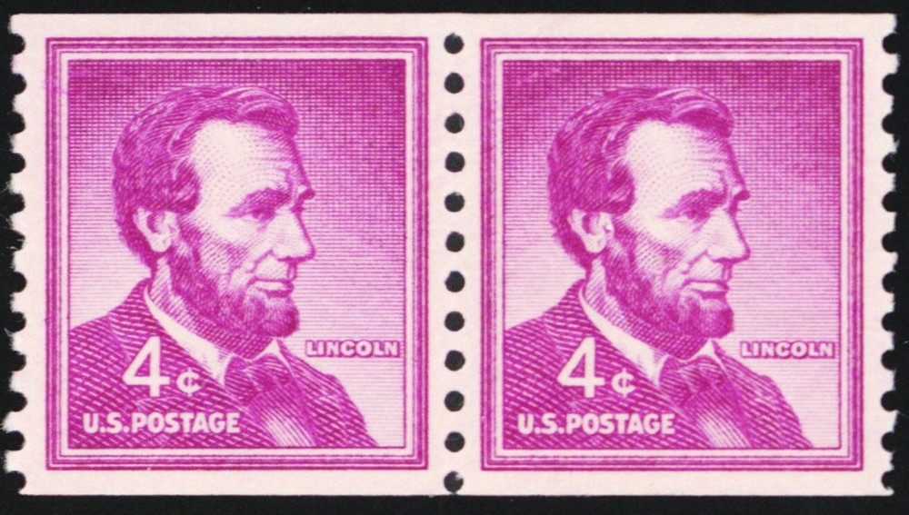 1058, MNH Superb Coil Pair - PSE Graded 98 Certificate - Stuart Katz