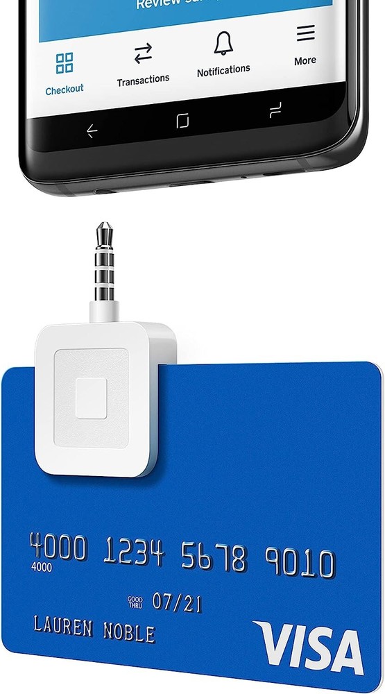 Mobile Debit Credit Card Reader Square Smartphone Swipe Payment Apple Android