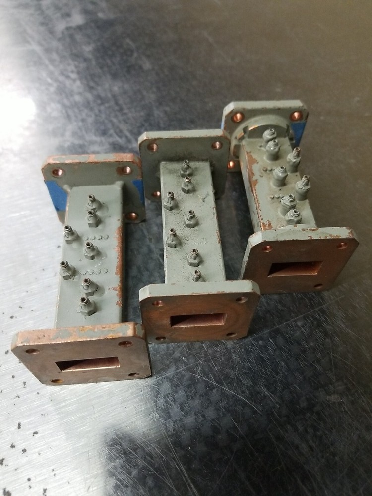 WR75 Waveguide Bandpass Filters, 3in (x3)