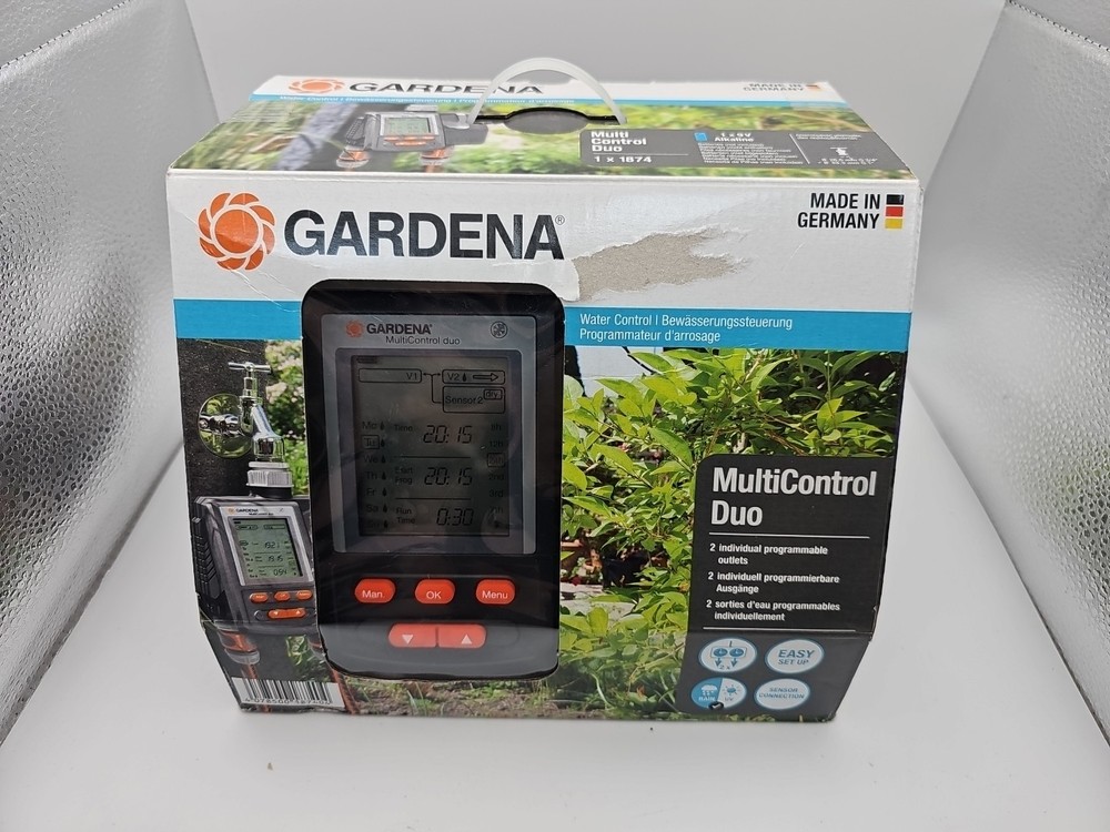 Gardena MultiControl Duo Plus Water Programmer -Model 1874 NEW-Tested