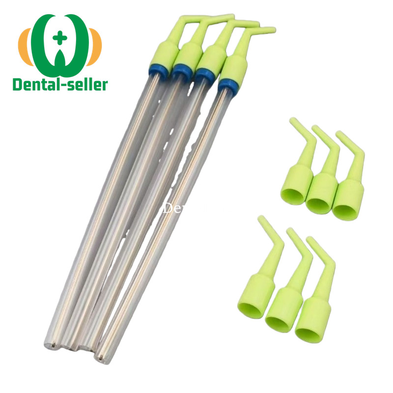 10Pcs Dental Disposable Saliva Ejector Weak Adapter Conversion Tip Autoclavable