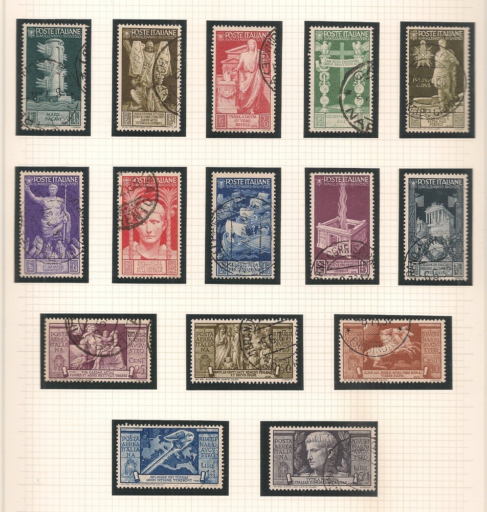 Italy 1937 Augustus Commemorative Set Fine Used
