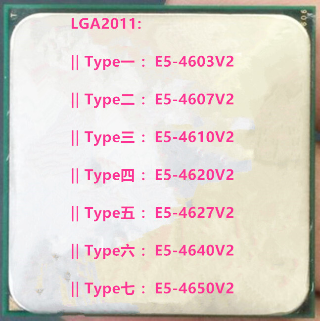 Intel E5-4603V2 E5-4607V2 E5-4610V2 E5-4620V2 E5-4627V2 E5-4640V2 E5-4650V2 CPU