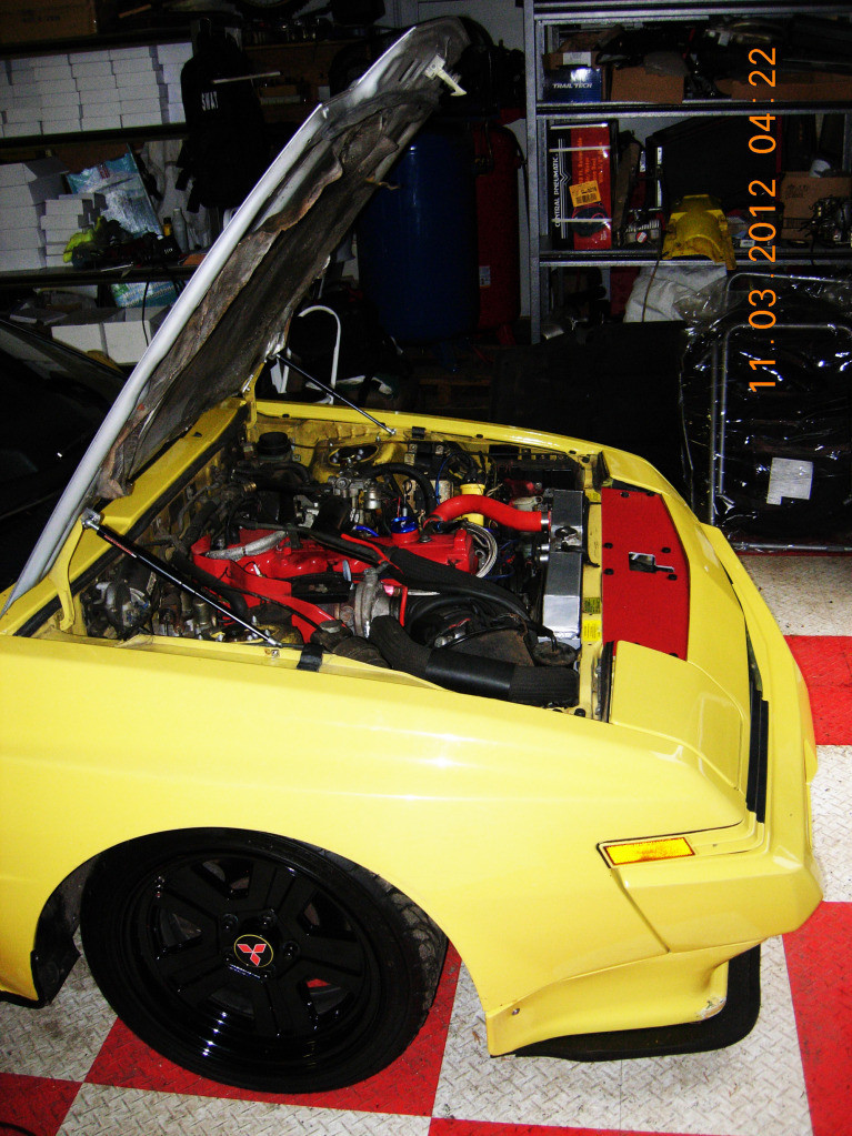 Mitsubishi Starion Conquest Hood Strut Kit Hood Prop Elimination- by Motocam