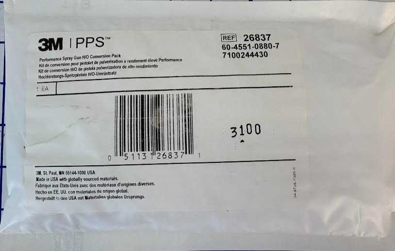3M Performance Spray Gun H/O Conversion Pack 26837, Black