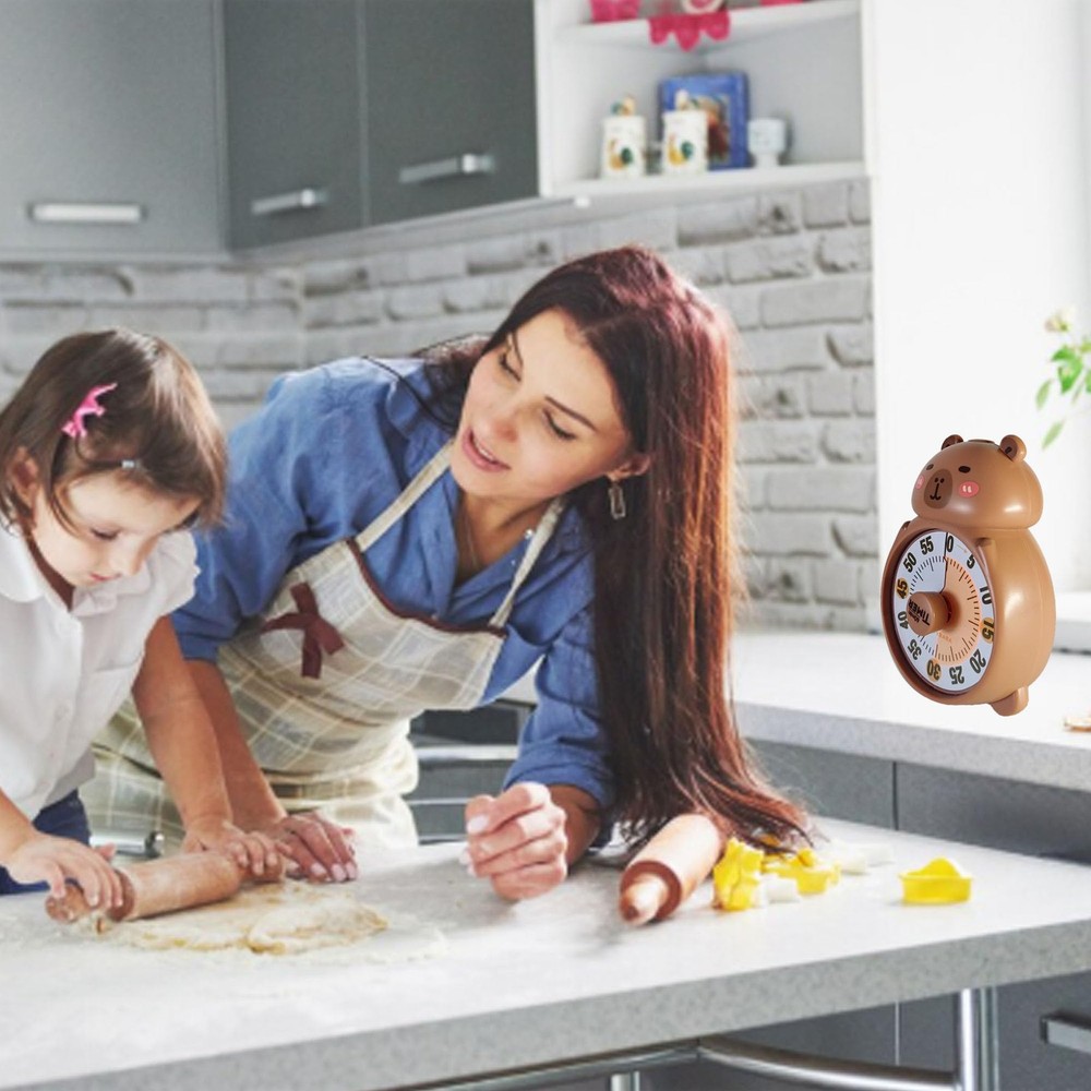 Cute Visual Timer for Kids, Kids 60 Minute Countdown Timer for Teaching, Sile...