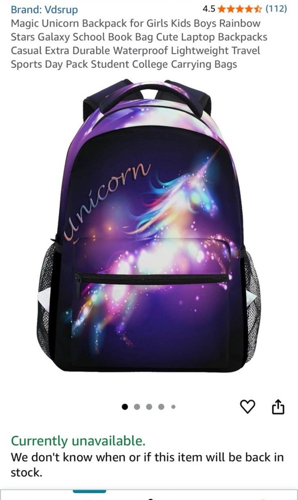 Unicorn Backpack