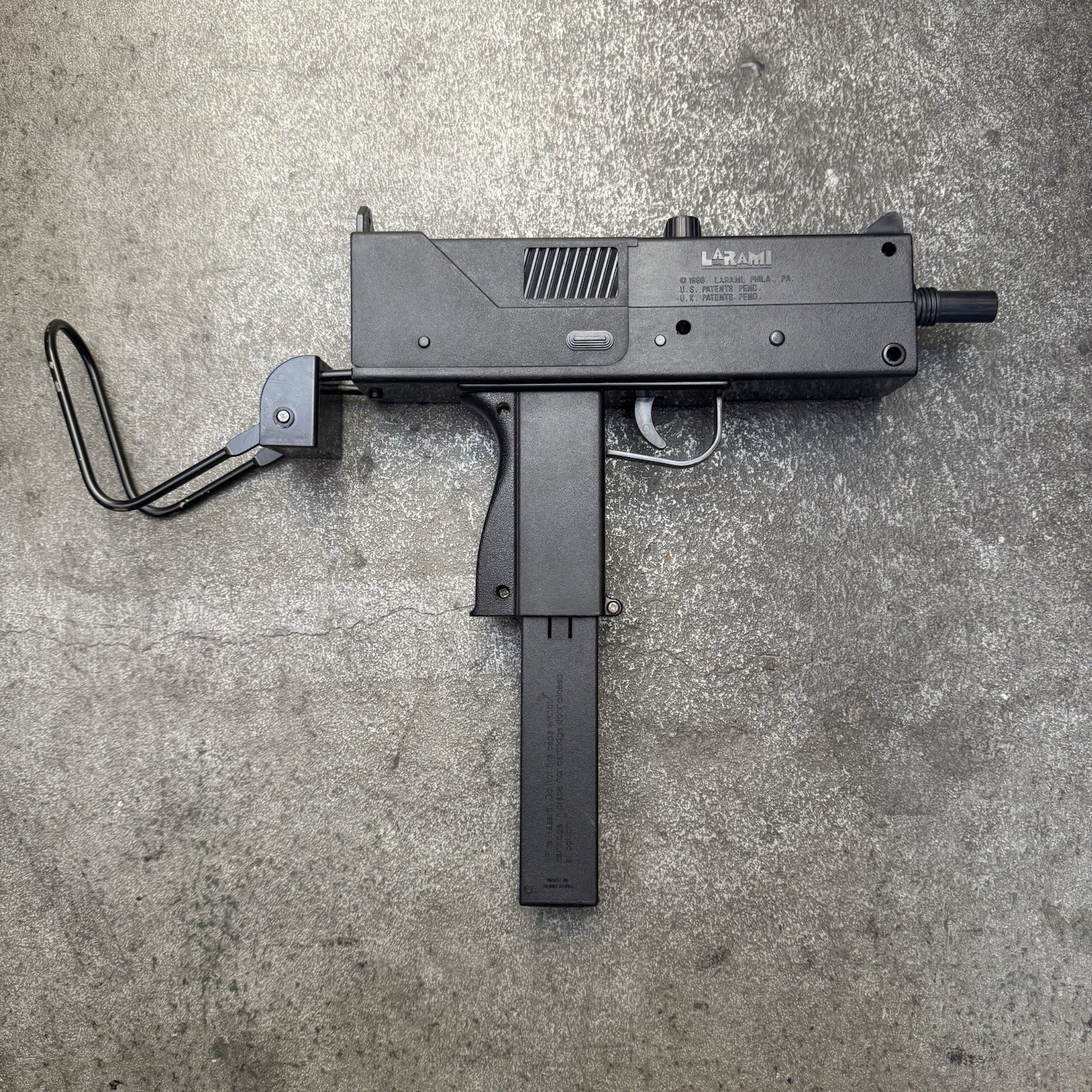 1986 Larami MAC-11 Motorized Toy Cap Gun Very Rare HTF Vintage