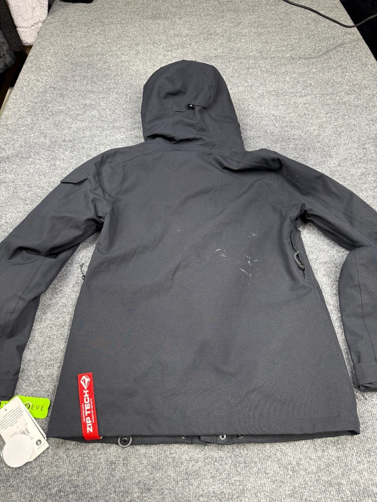 Volcom Men’s Snow Jacket Zip Tech Performance Waterproof Black Ski Coat
