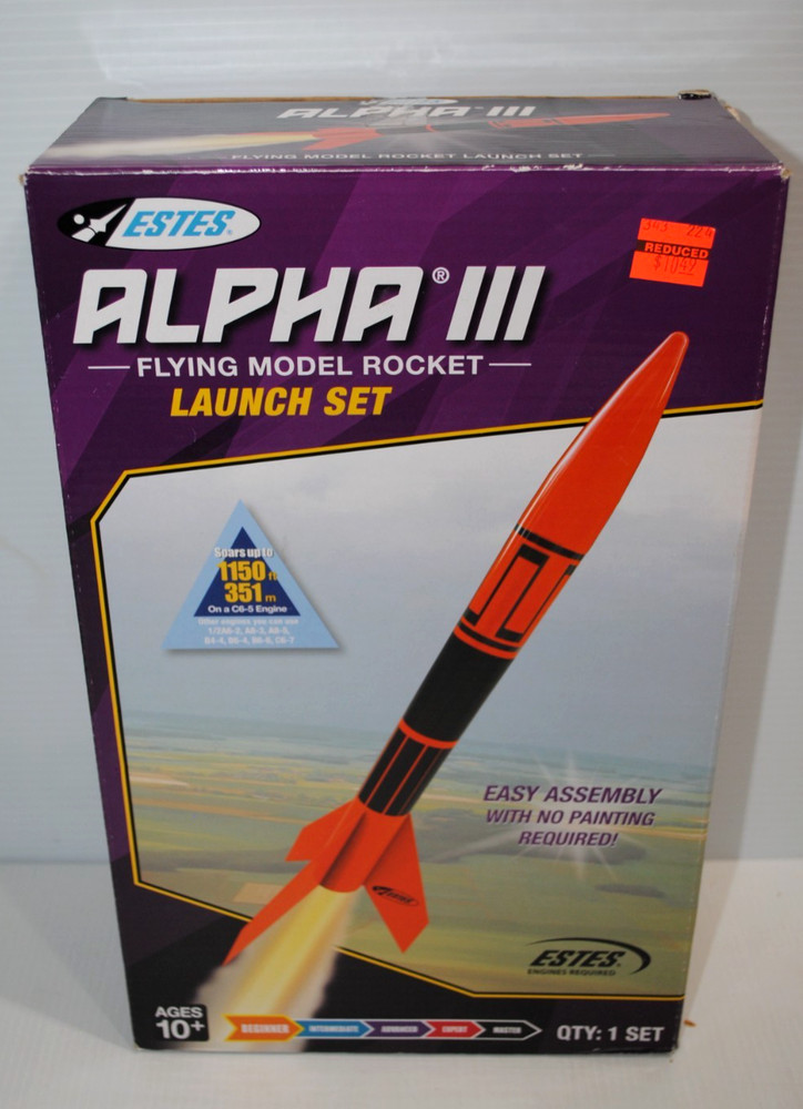estes alpha 3 rocket launch set