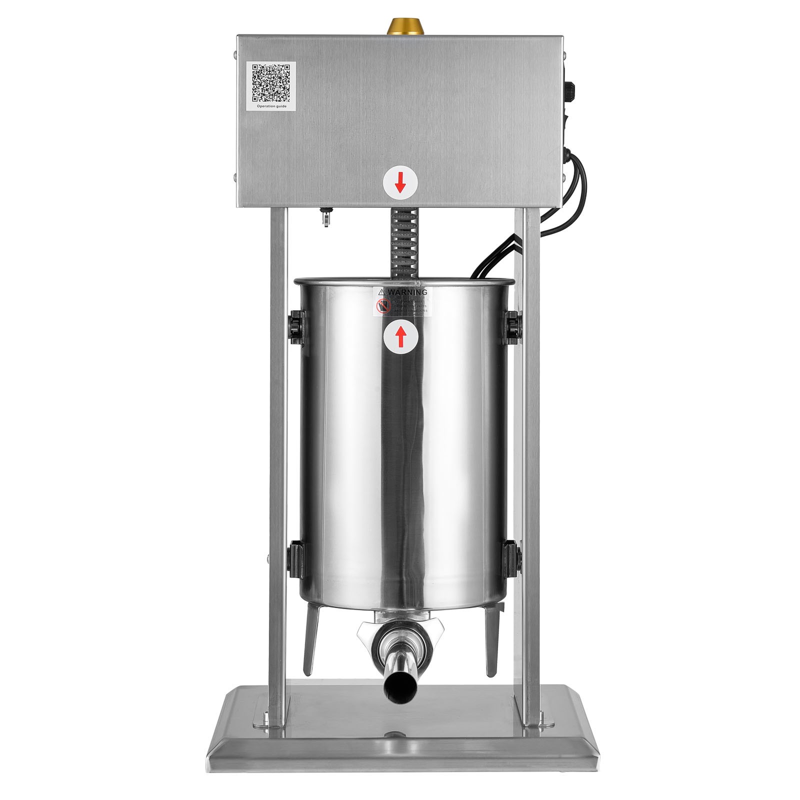 Uimoso Electric Sausage Stuffer 25 LBS / 12L Meat Press Filler Machine Stainless