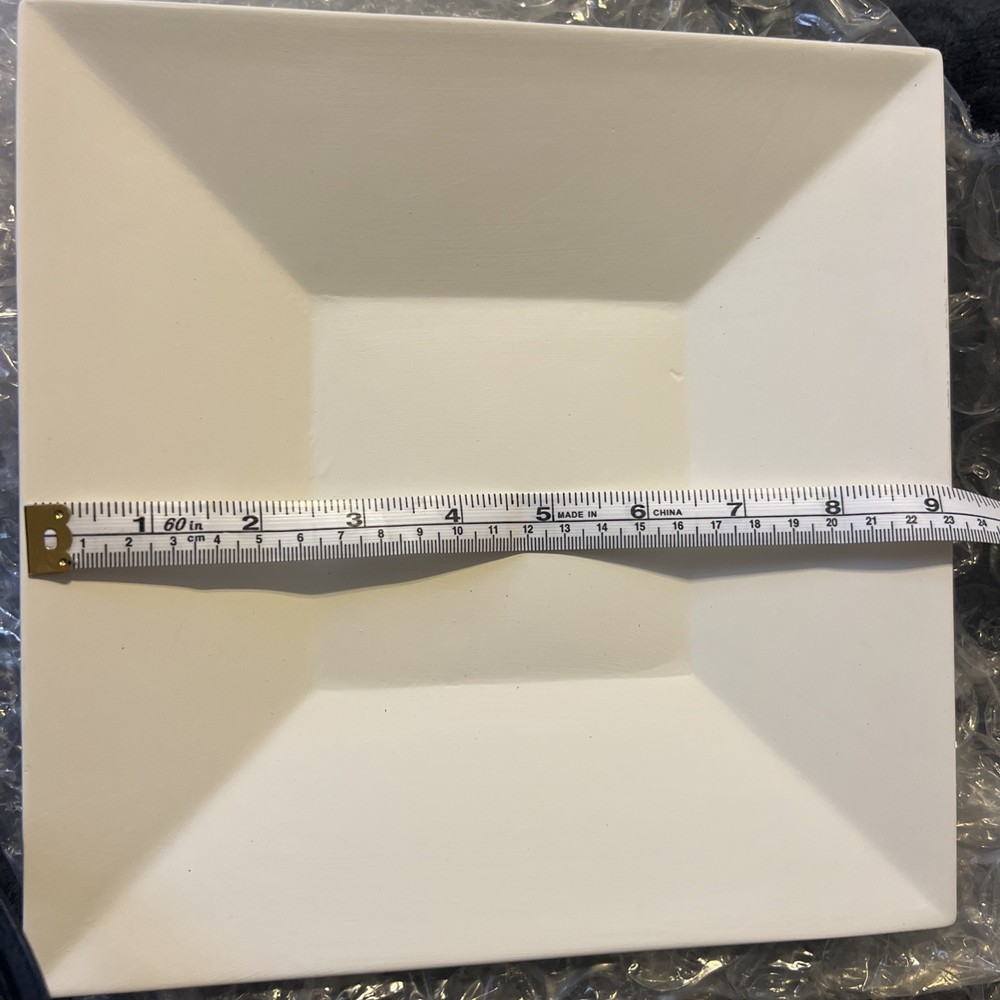 A Medium  square fusing  glass plate mold approx: 9” x  9” by 3/4”