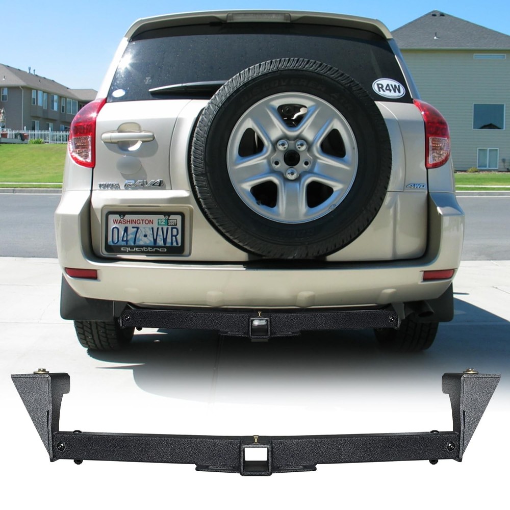Class 3 Trailer Hitch Black Compatible with 2006-2018 RAV4 2” Hitch Receiver