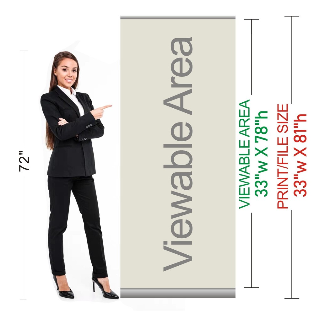 Custom Retractable Banner Stand, Portable Personalized Custom Banners