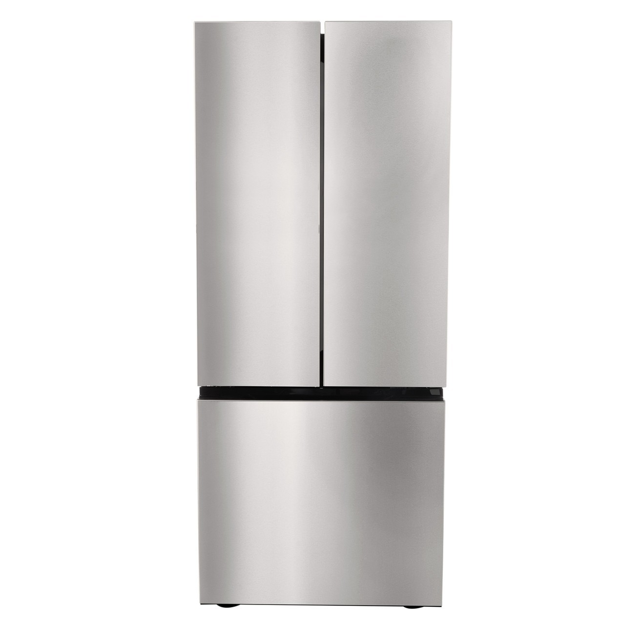 RecPro RV Refrigerator Stainless Steel | 16 Cubic Feet | 12-Volt | French Style