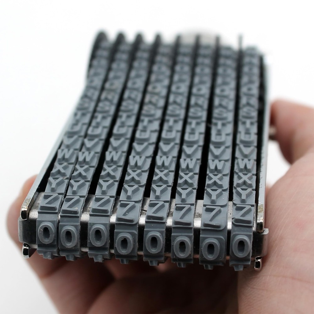 8 Digits Multi-Function Changeable Rubber StampIncluding Letter A-Z Numbers 0...