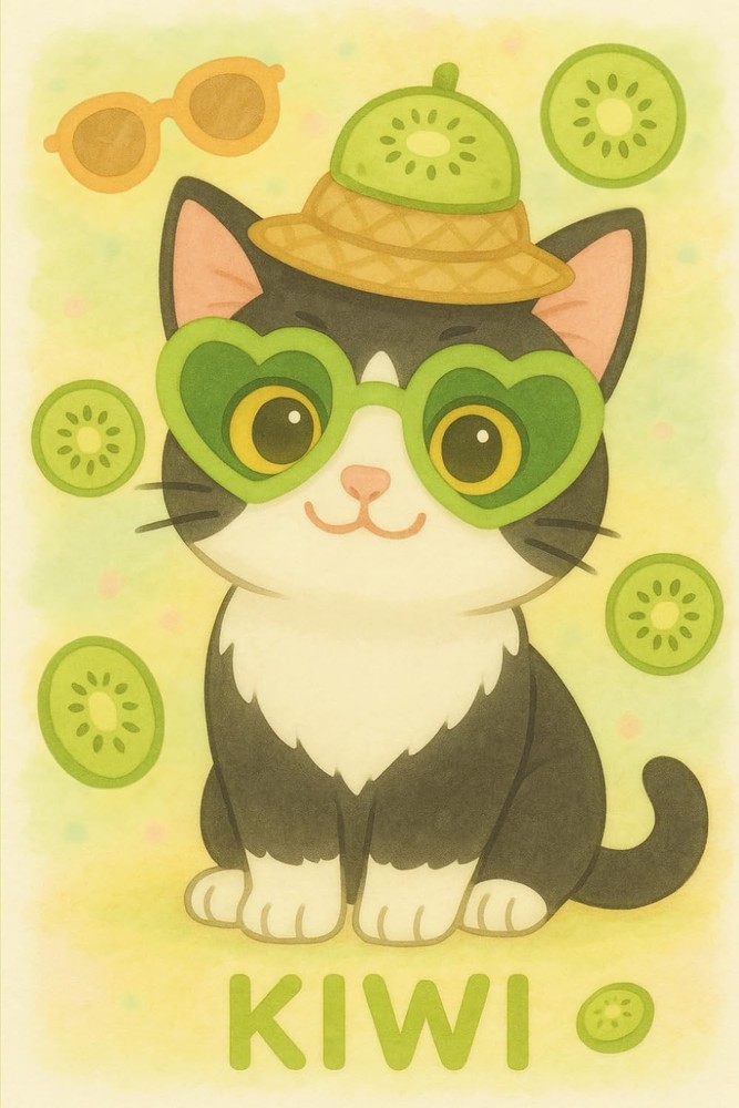 Keepin' It Kiwi: The Kiwi Cat Summer Notebook