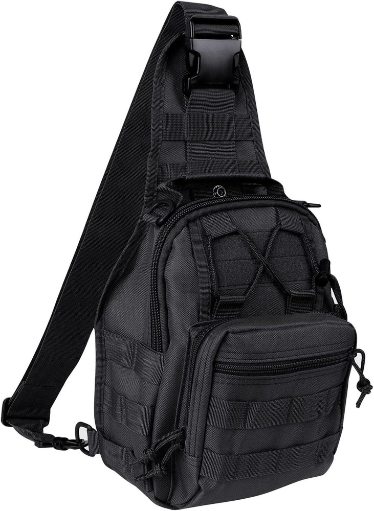 Compact and Versatile Tactical Sling Backpack - Perfect for School, Travel, Work