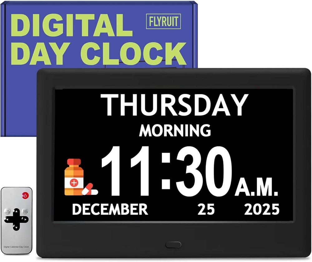 7-inch clock designed specifically for Alzheimer's patients