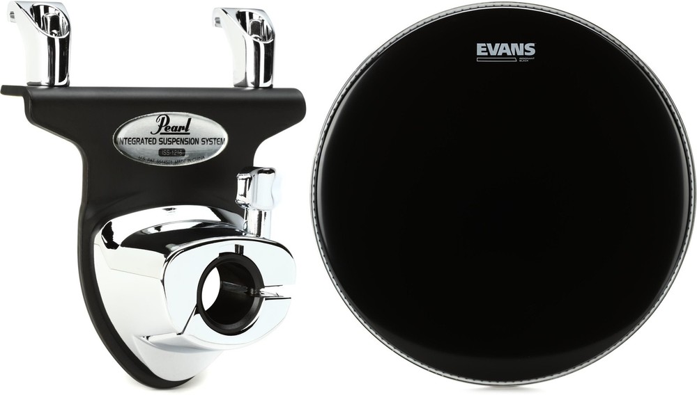 Pearl I.S.S. Tom Mount System - 12" - 16" + Evans TT16RBG Value Bundle
