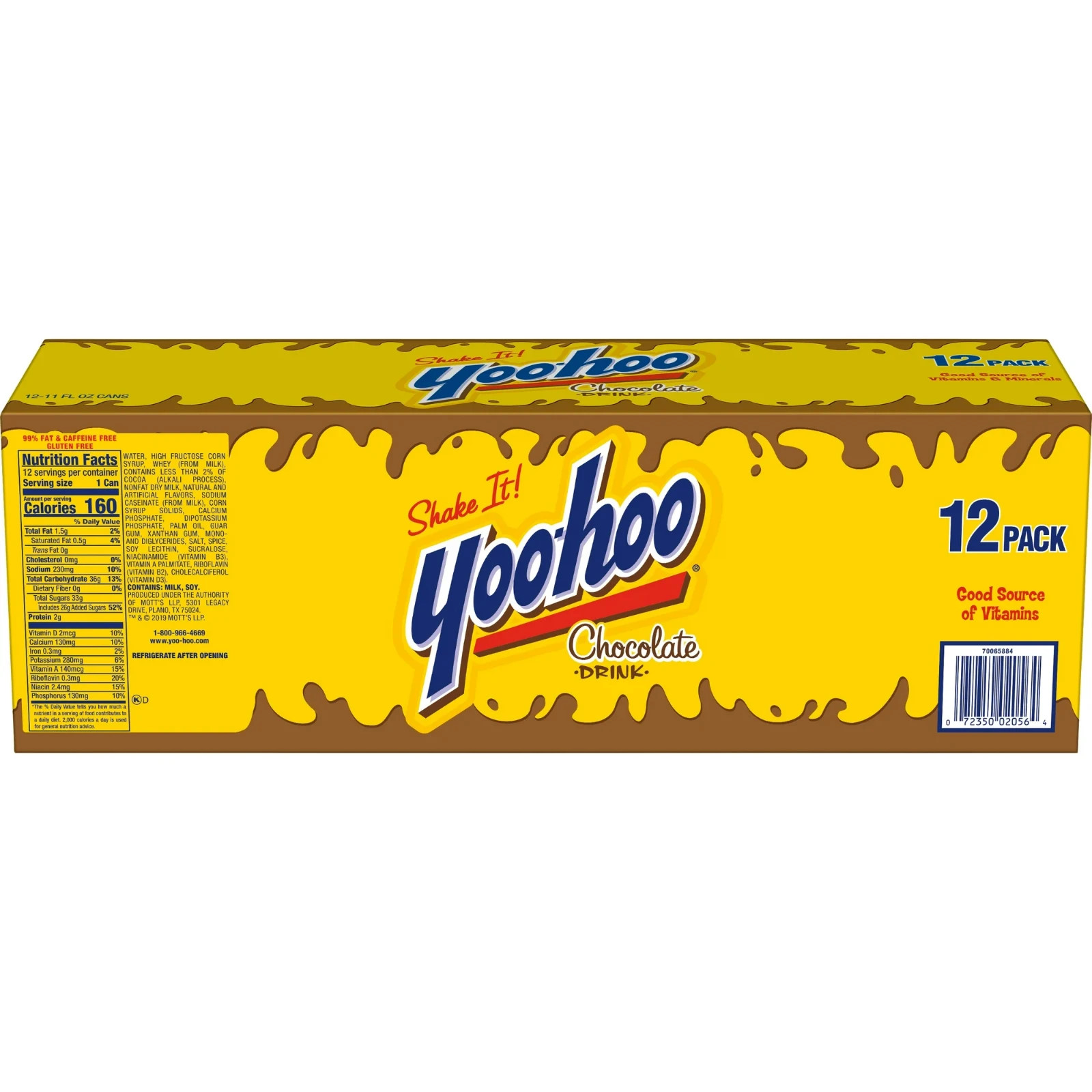 Yoo-hoo Chocolate Drink, 11 Fluid Ounce, 12 Pack Cans,,,