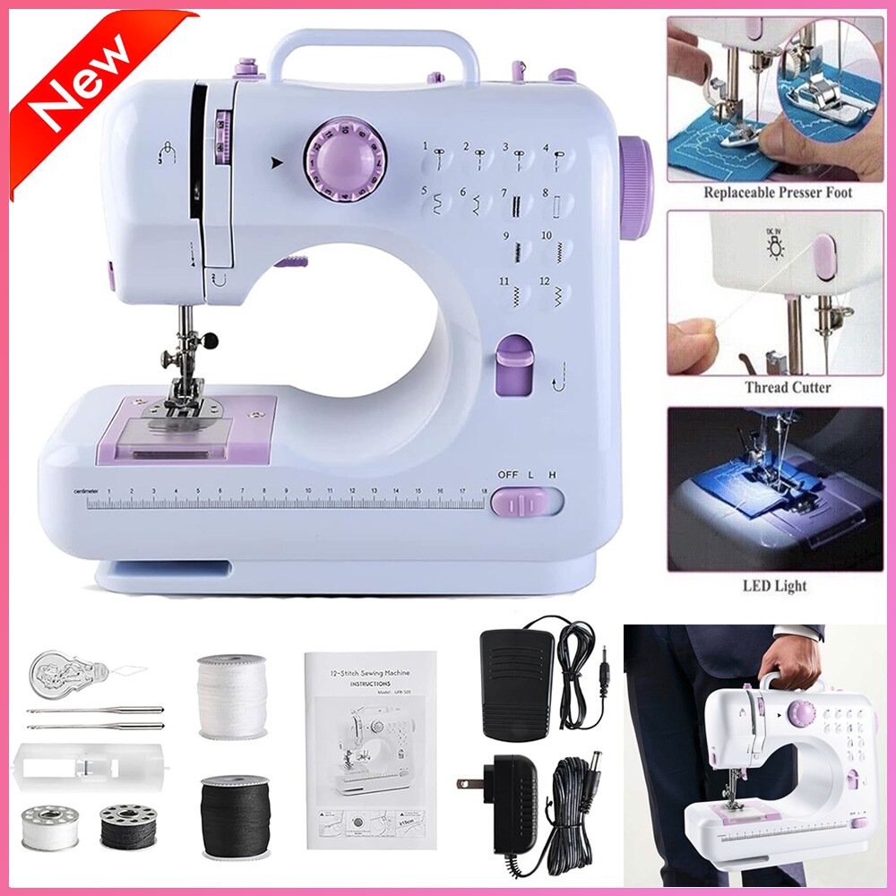 Portable Electric Sewing Machine Mini Household Sewing Machine for Beginners