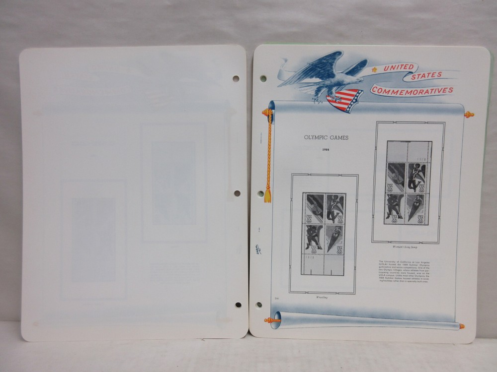 White Ace Stamp Album Pages PB-36 Supplement for Commemorative Plate Blocks 1984