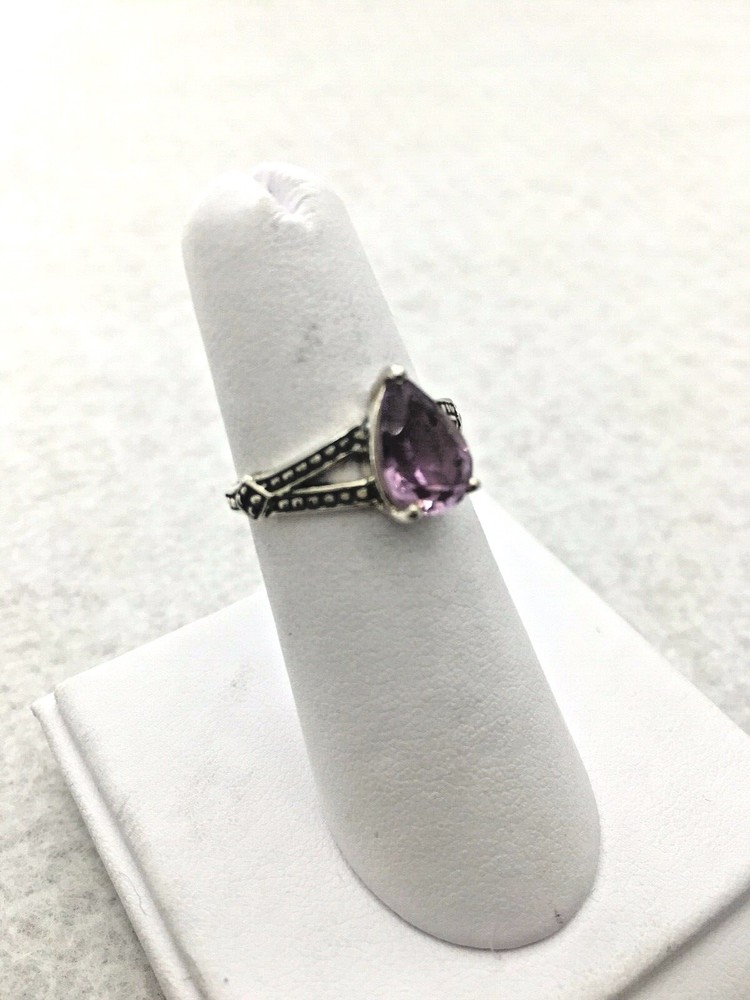 Sterling Silver Amethyst ring size 6