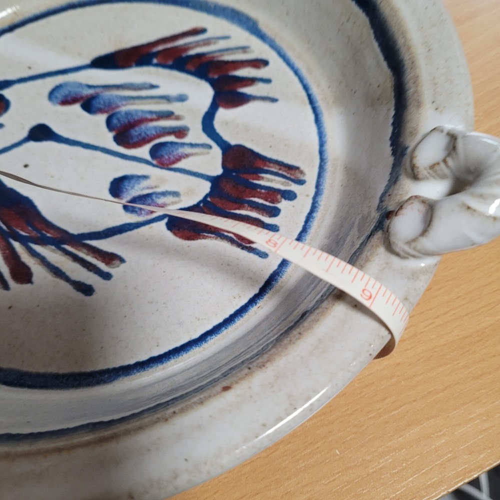 Fish Design Modern Art Pottery Stoneware Casserole Dish