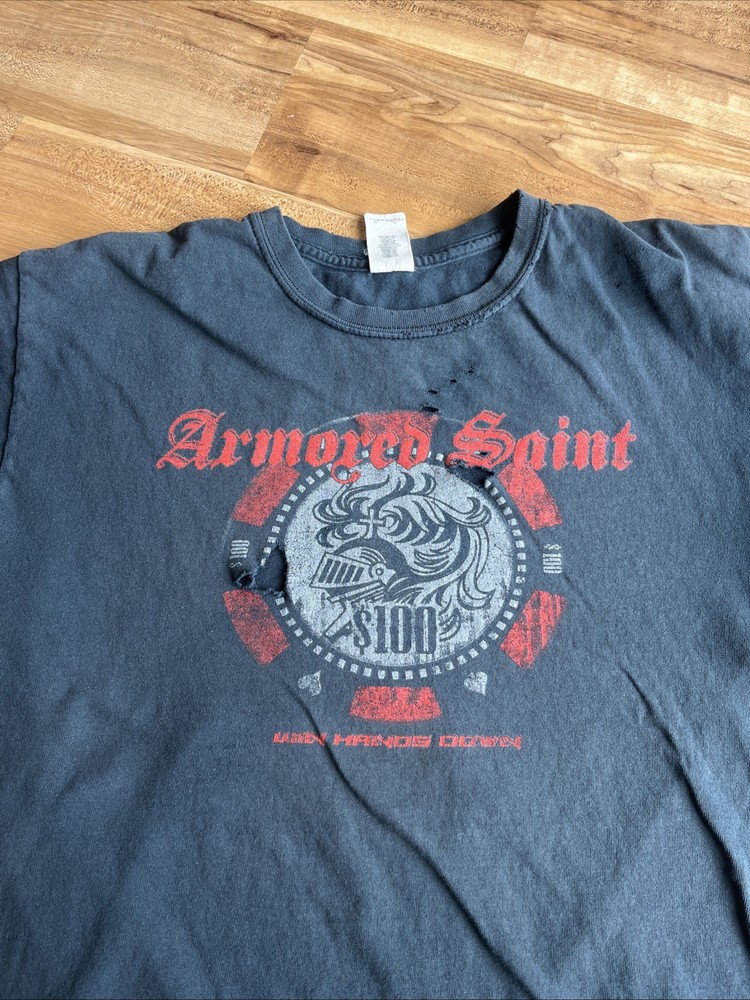 Armored Saint Win Hands Down 2016 Concert T-Shirt Black LG