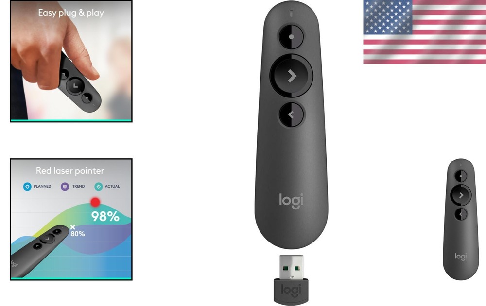 R500s Wireless Presenter with Laser Pointer