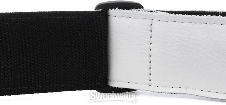 Levy's M7 2" Garment Leather w/Poly Back Guitar Strap - White