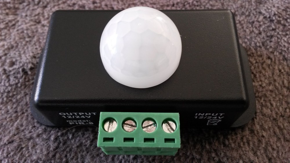 LED MOTION DETECTOR SWITCH adjustable for strips and other LED applications K3