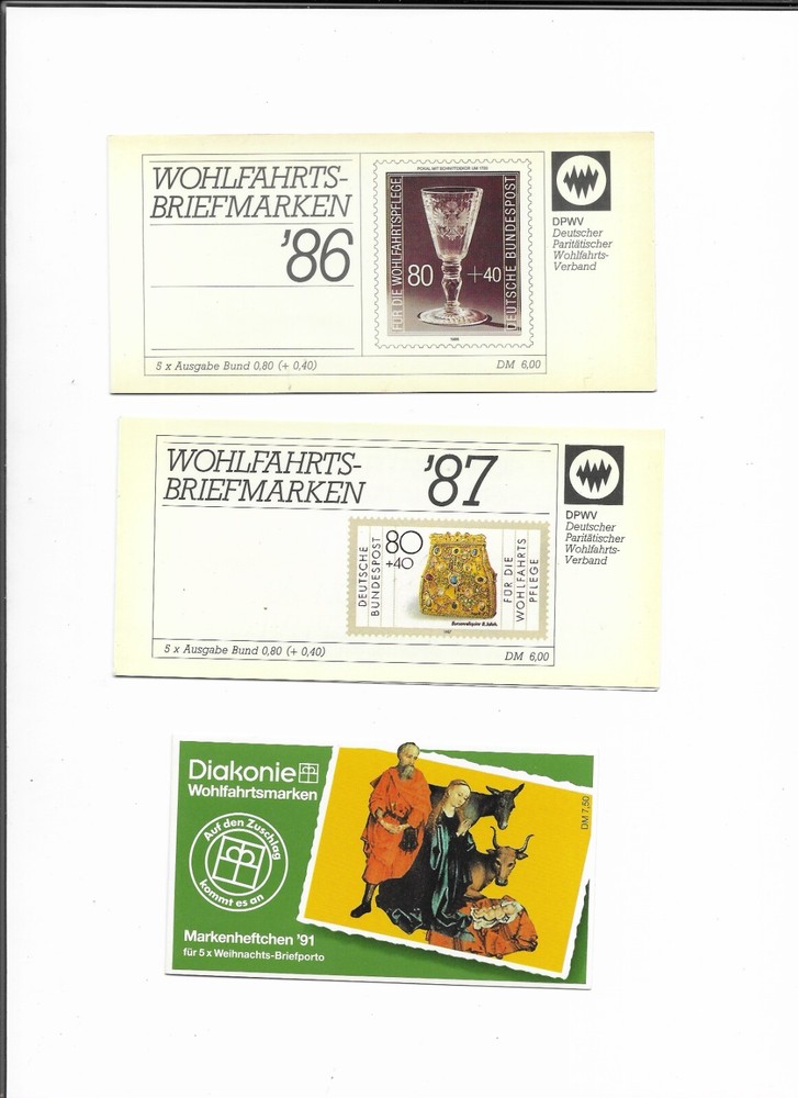 WEST GERMANY 1986/87/91 Booklets