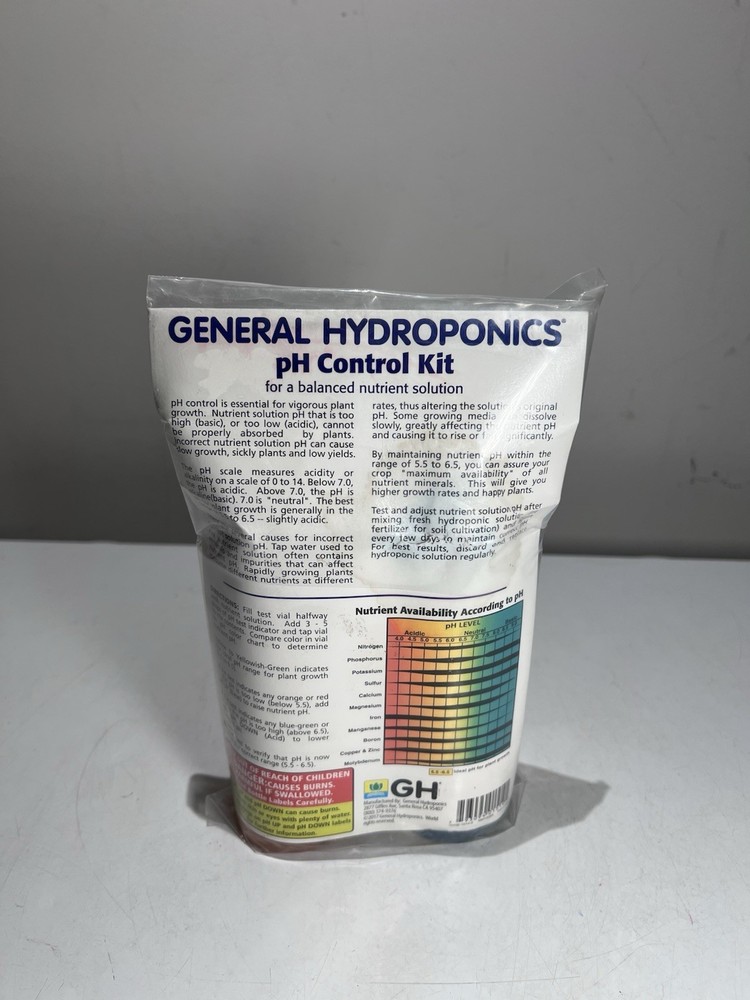 General Hydroponics pH Test Control Kit