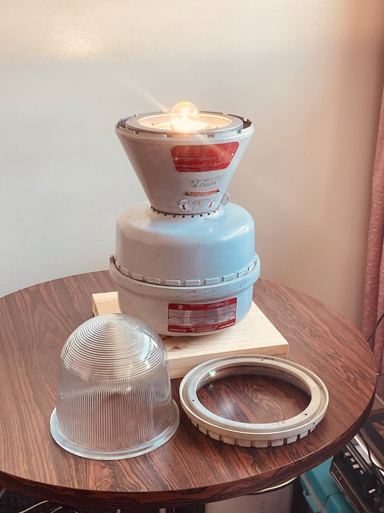 Appleton A-51 Explosion Proof Table Lamp conversion. ES bulb. 25+ available.
