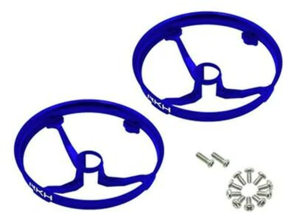 Rakon CNC AL Propeller Guards (Blue) - Blade Inductrix