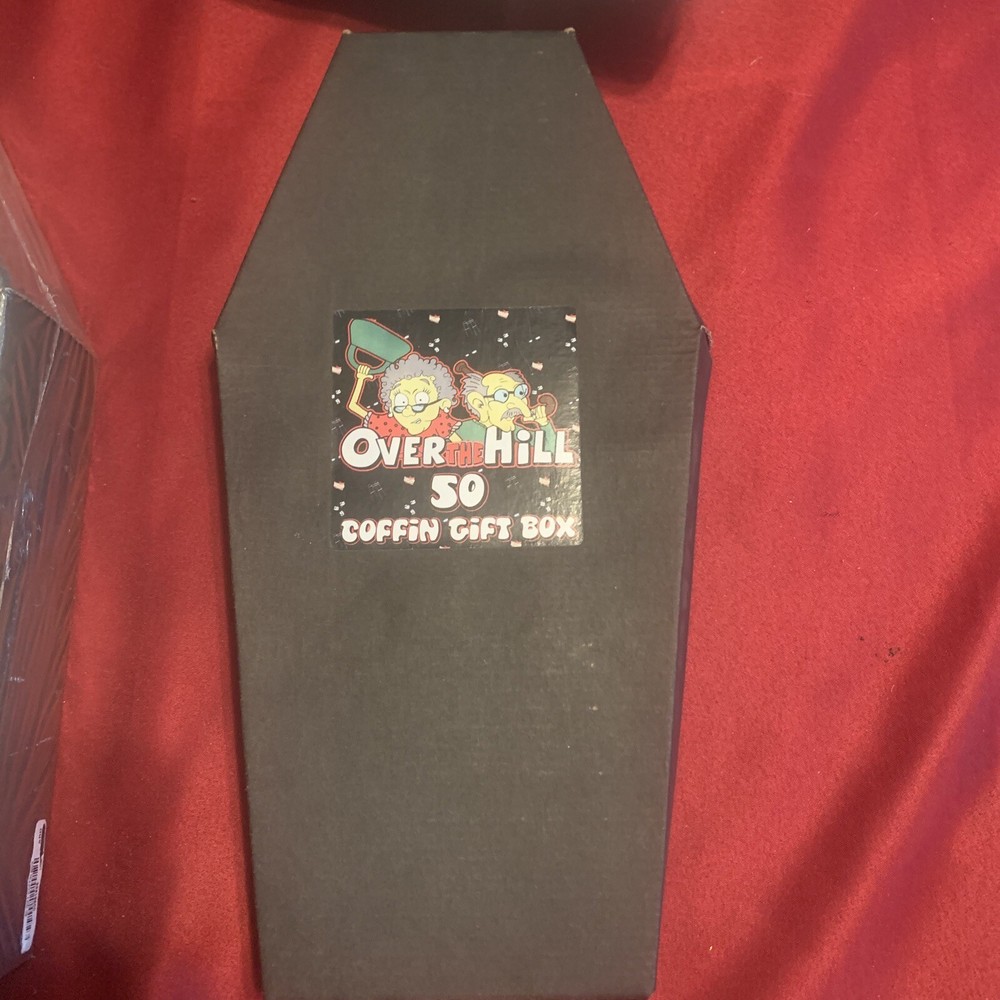 Over the Hill 50s coffin gift box