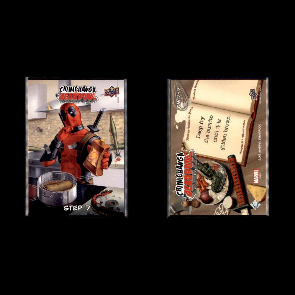 2019 Upper Deck Marvel Chimichangas with Deadpool Complete Set 8 Cards Inserts