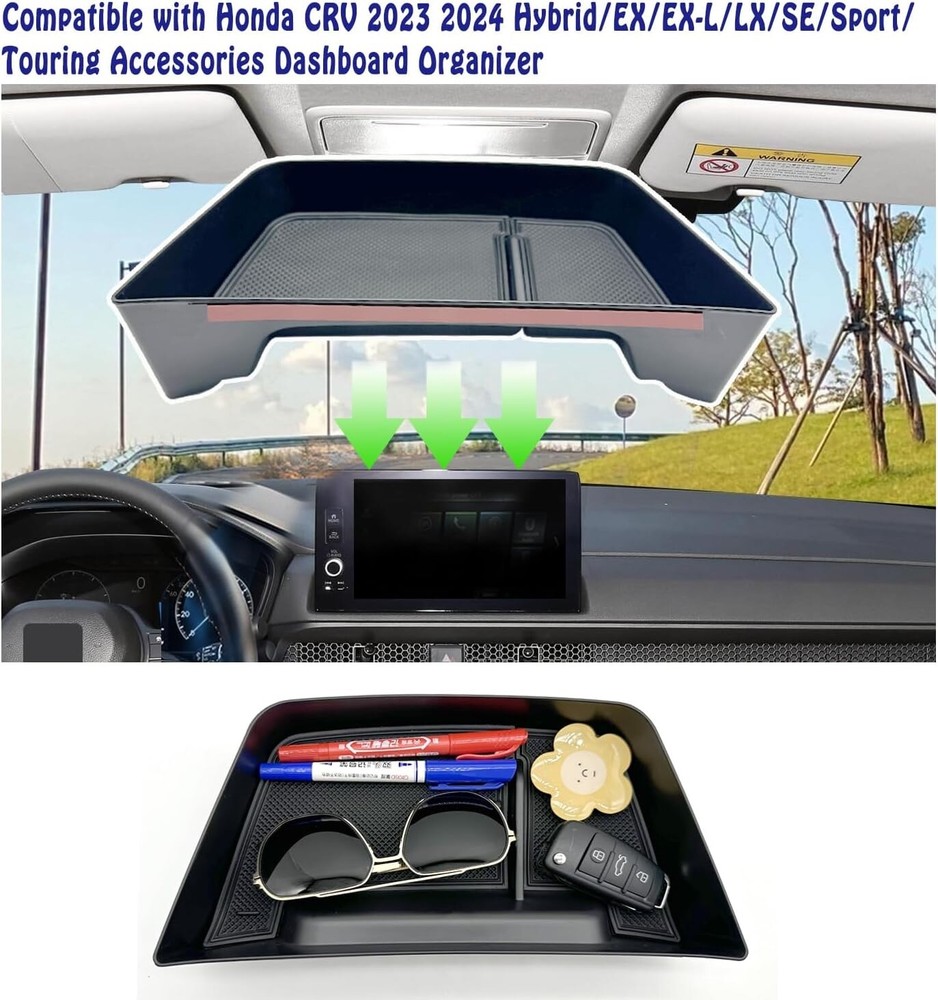 Honda CR-V Center Console Screen Dashboard Organizer, Dashboard Organizer Insert