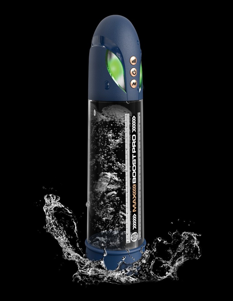Pipedream Max Boost Pro Flow Waterproof Penis Pump Blue