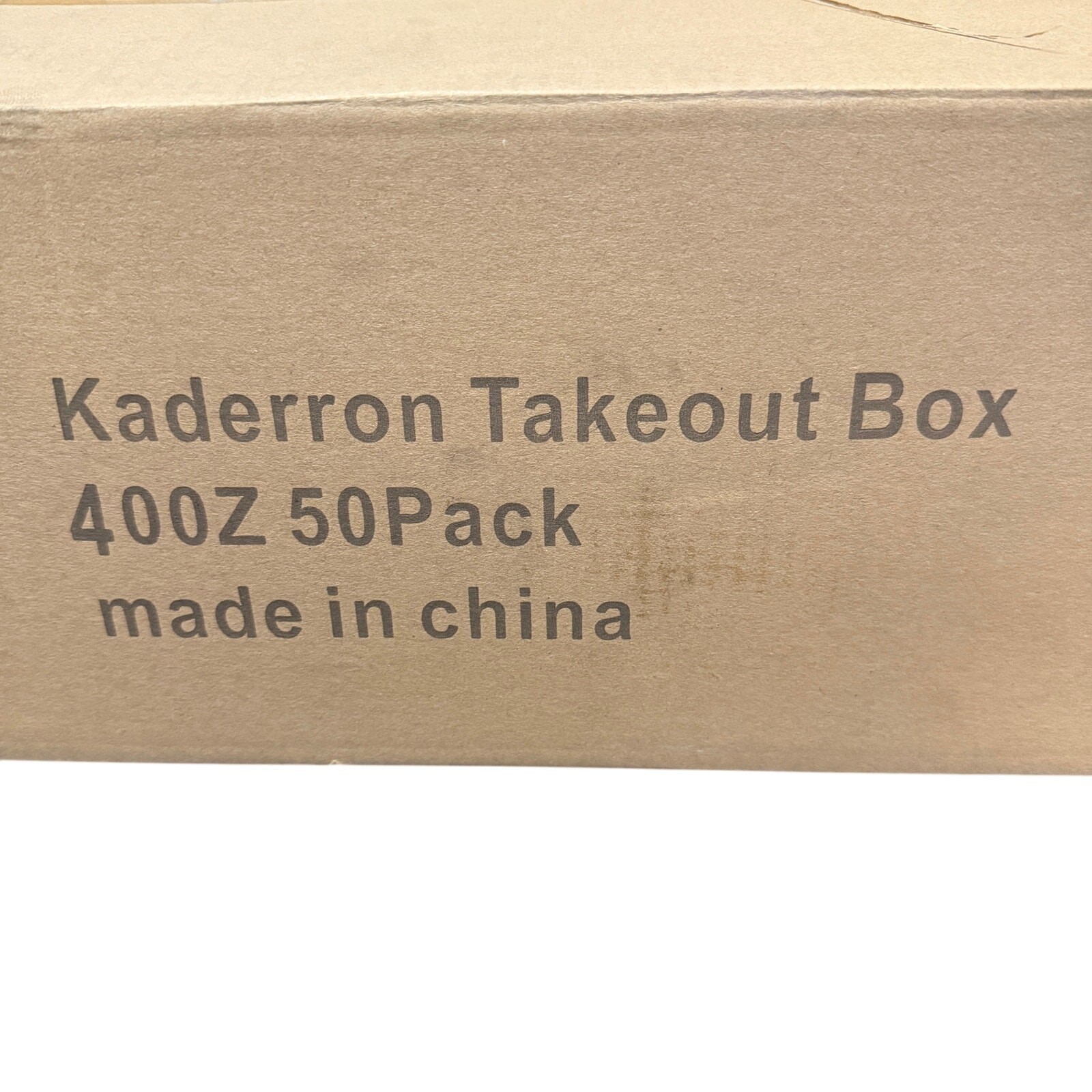 Take Out Food Containers with Window 40 Oz Kraft Paper 50 Count Factory Sealed