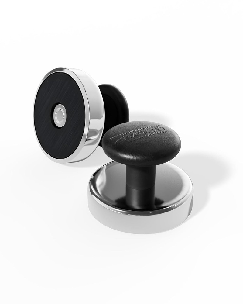 Ceramic Round Base Magnet with Knob Pack - Heavy-Duty Strong Magnets with Knobs