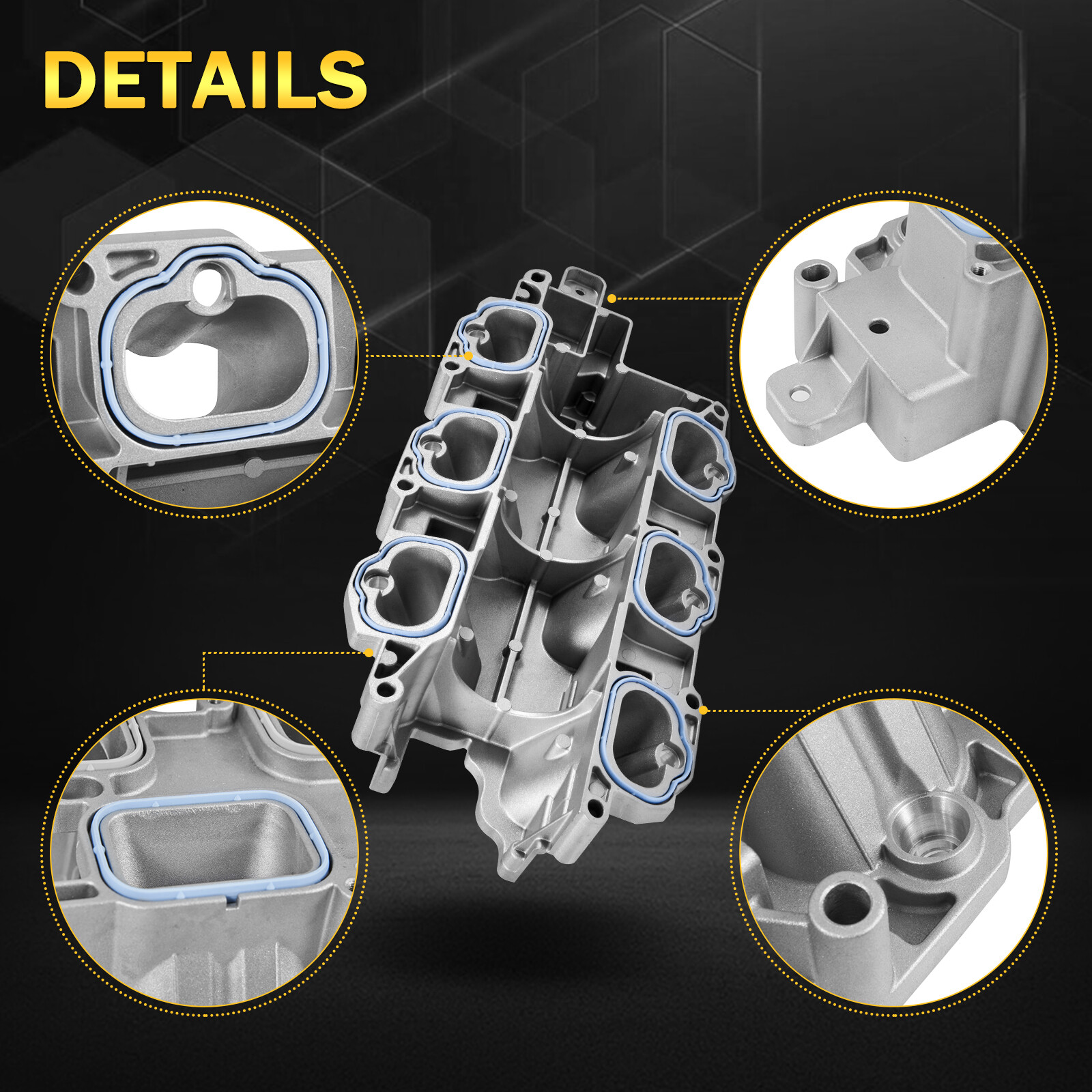 Full Aluminum Lower Intake Manifold & Oil Filter Housing For 11-16 Jeep Dodge