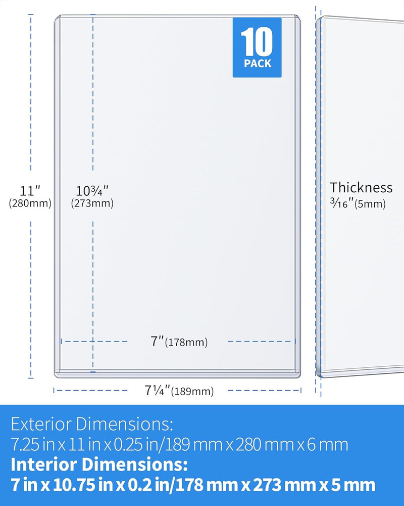 Comic Book Top Loaders for Current, Current Comic, Clear Light Blue