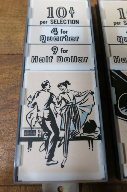 Seeburg 161 201 222 Jukebox Pricing Panel Holders / Backing