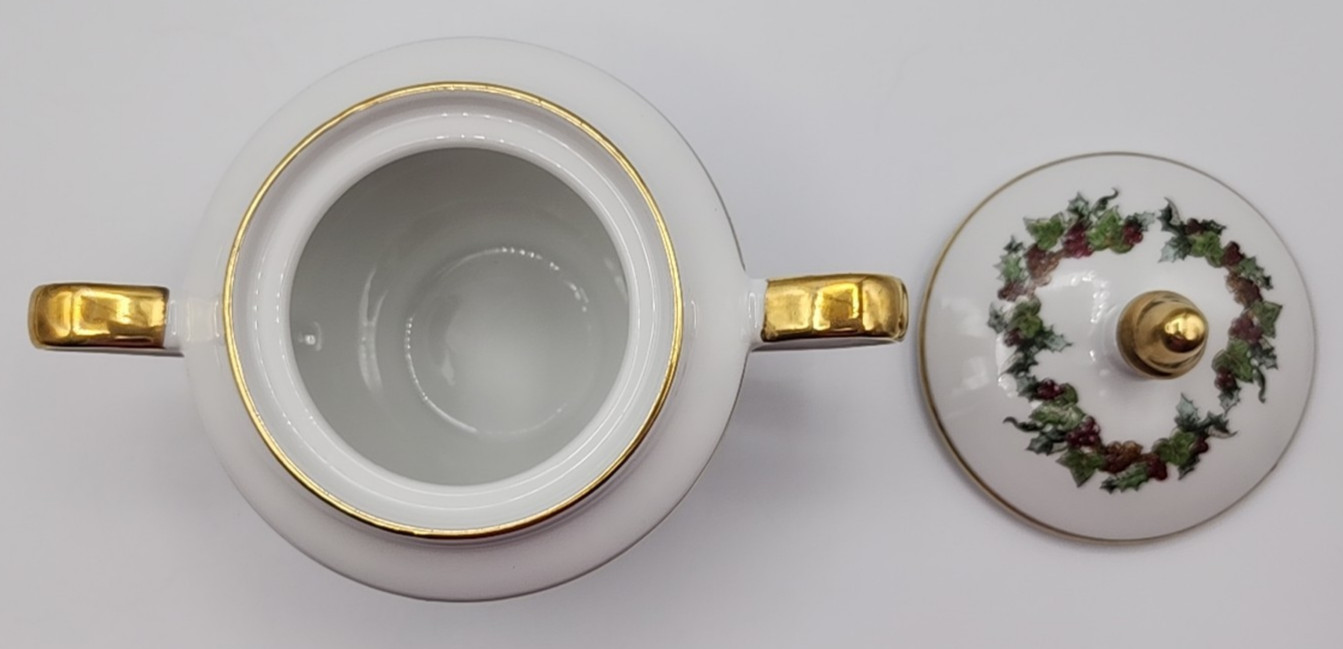 Royal Gallery The Holly and The Ivy Teapot or Coffee Pot with Sugar & Creamer