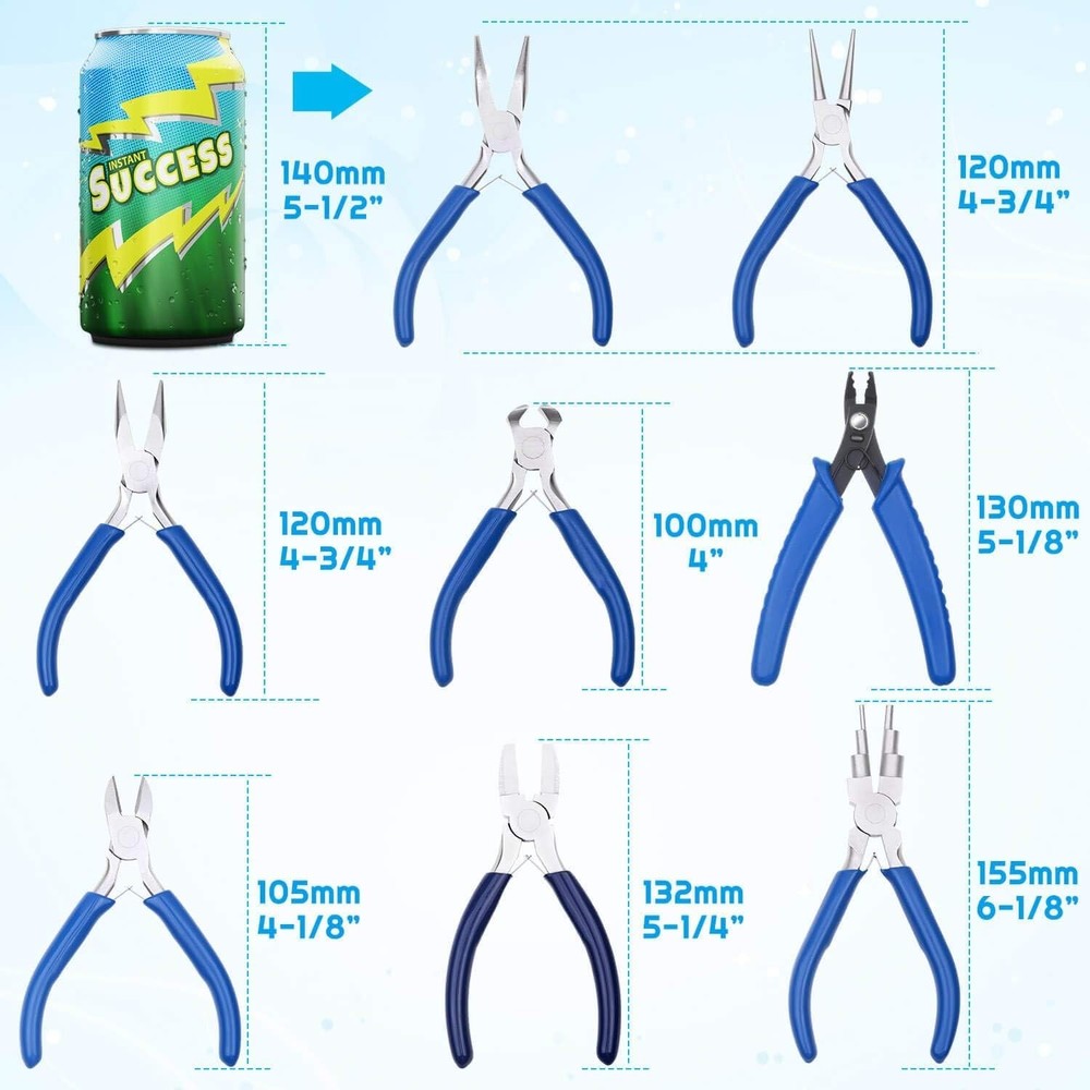 8pcs Micro Jewelry Pliers Set - Wire Wrapping Tools