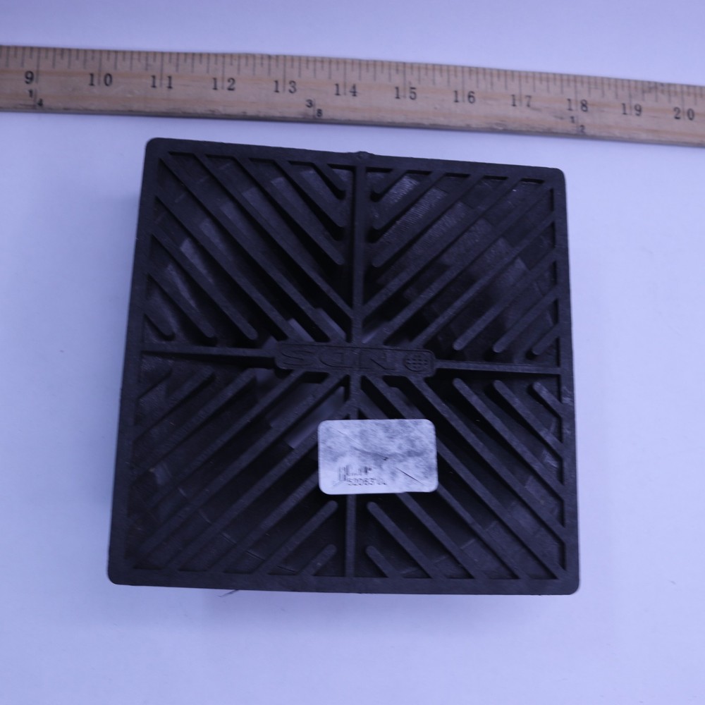 NDS 6 in. Plastic Square Drainage Grate in Black
