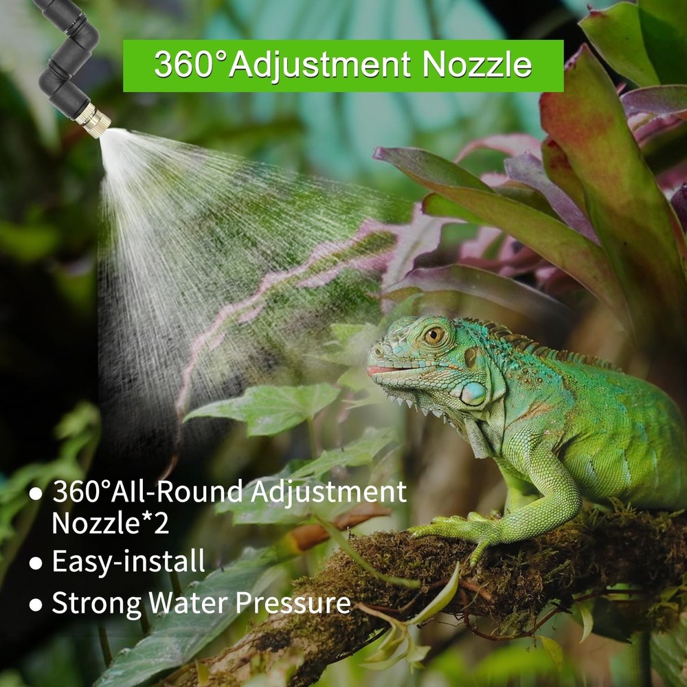 reptile humidifier, LCD with timing function, time length and interval can be...